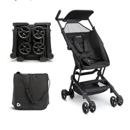 Munchkin Sparrow Travel Baby Stroller, Ultra Compact and Lightweight, for Babies and Toddlers, Black