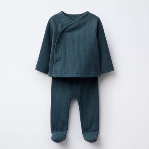 TEXTURED TOP AND LEGGINGS SET - Petrol blue | ZARA United States