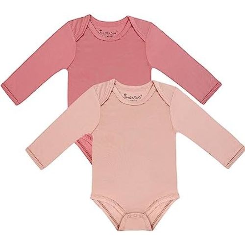 Jimonda Baby Bodysuits Rayon from Bamboo Long Sleeve Baby Boys Girls Rompers Soft Outfits Newborn Clothes