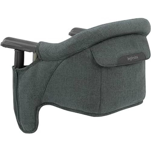 Inglesina Fast Table Chair - Award-Winning Baby High Chair for Eating & Dining -Compact Portable & Foldable -Leaves No Scratches -For Babies 6-36 Months & 1-3 Year Old Toddler -(Charcoal Gray Mélange)