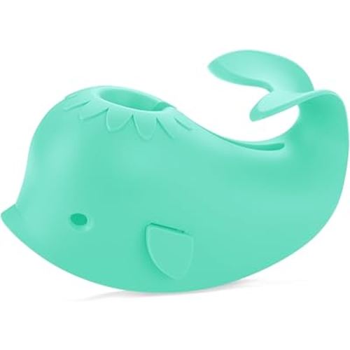 Bath Faucet Cover for Kids, Bath Spout Cover for Baby are Suitable for Most Bathtub Faucet, Soft Silicone Bathtub Faucet Safet Spout Cover Bathroom Tub, Adds Fun to Your Baby (Mint Green)