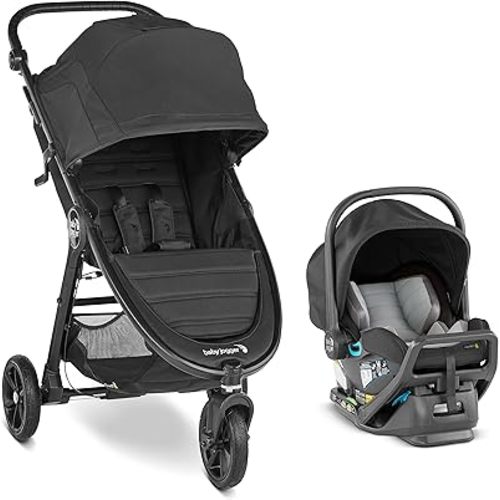 Baby Jogger City Mini GT2 All-Terrain Travel System | Includes City GO 2 Infant Car Seat, Jet