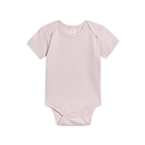 Colored Organics Unisex Newborn 100% Organic Cotton Bodysuit - Short Sleeve Infant One Piece - Baby Boy and Girl Clothing