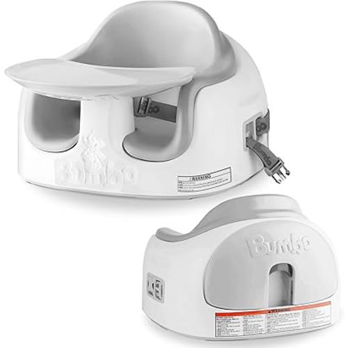 Bumbo 3-in-1 Baby Multi Seat Booster w/Feeding Tray, 6-36 Months Old, Cool Grey