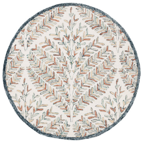 Janeidy Hand Tufted Wool Floral Rug
