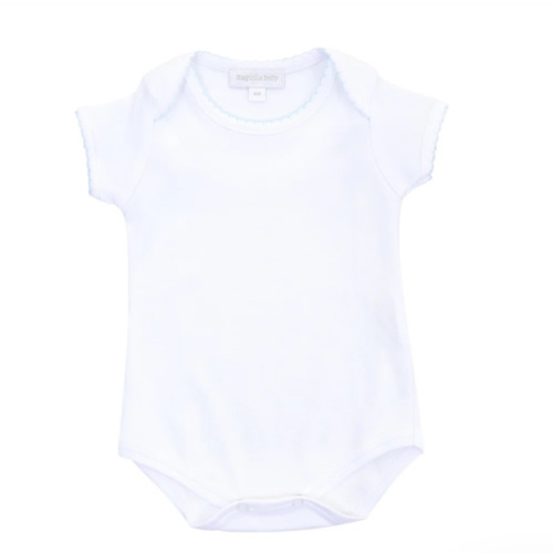 Essentials Bodysuit with Blue Trim