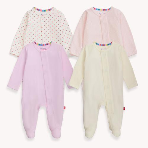 pink wink cloudstretch™ magnetic footies | 4 set – Magnetic Me