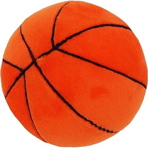 June Garden 3" My First Basketball - Plush Baby Squeaky Sensory Toy - Safe Soft Sports Toy for Infants Boys and Girls