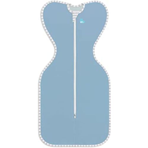 Love to Dream Swaddle UP, Baby Sleep Sack, Self-Soothing Swaddles for Newborns, Improves Sleep, Snug Fit Helps Calm Startle Reflex, New Born Essentials for Baby, 5-8.5 lbs, Blue