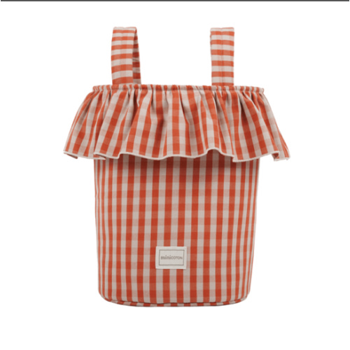 Basket Vichy - Rose + Red - Minicoton
