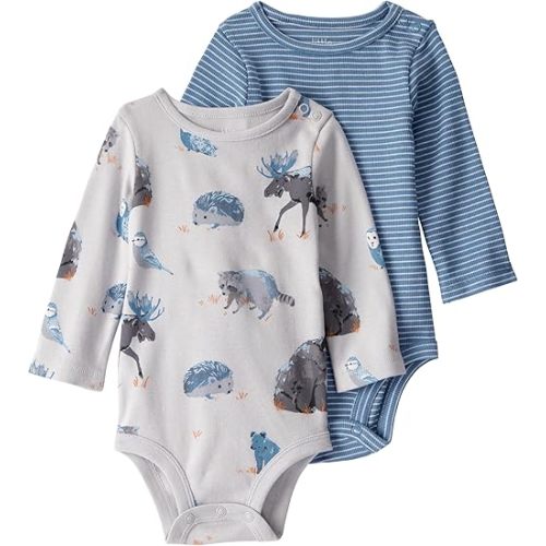 little planet by carter's Baby 2-Pack Organic Cotton Long-Sleeve Bodysuits