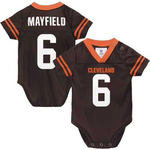 Outerstuff NFL Newborn Infants Team Color Name and Number Home Player Creeper Bodysuit Jersey