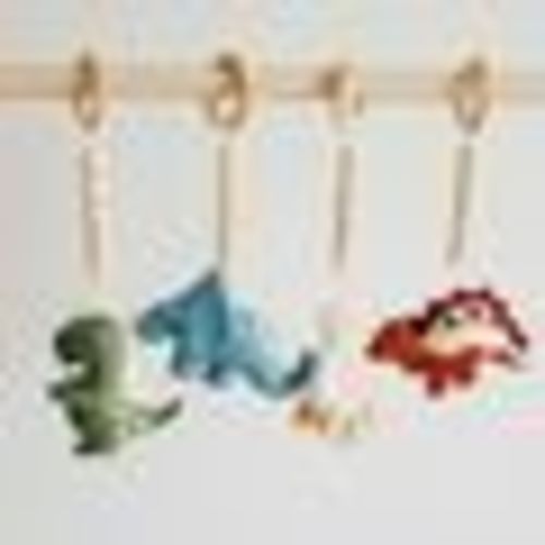 Hanging toy for baby gym , Dinosaur play gym , Dinosaur nursery decor , Montessori toys infant , Dino baby shower