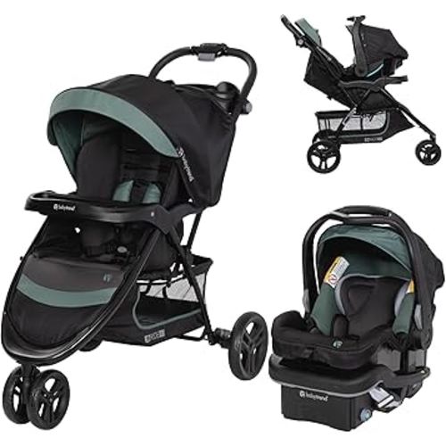 Baby Trend EZ Ride SE Travel System with Secure-Lift Infant Car Seat, Dash Sage
