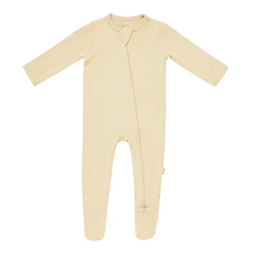 Zippered Footie in Wheat
– Kyte BABY