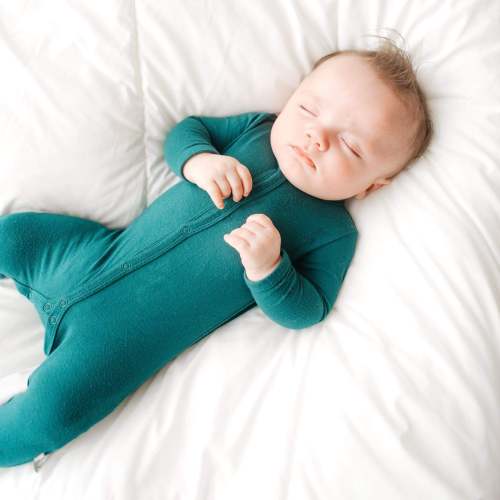 Snap Romper in Emerald | Baby Sleeper | Kyte Baby