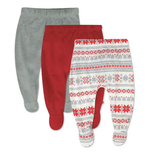 3-Pack Organic Cotton Footed Pants | Honest Baby Clothing