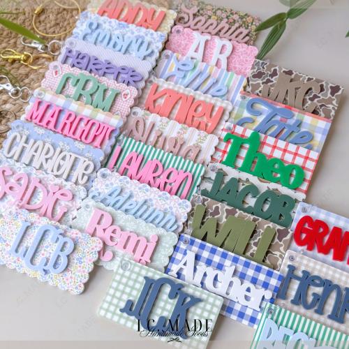 NEW Bag Tags, Personalized Name Bag Tag, Acrylic Bag Charms, Backpack Name Tag, Diaper Bag Tag, Bag Tag For Girl, Bag Tag For Boy, Keychain