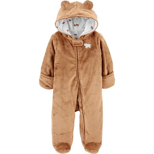 Simple Joys by Carter's Baby Girls' Fleece Footed Jumpsuit Pram