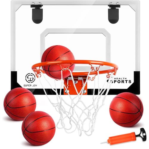 Pro Room Basketball Hoop Over The Door - Wall Mounted Basketball Hoop Set with Complete Accessories - Indoor Basketball Hoop for Kids & Adults