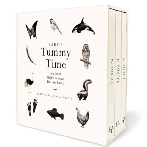 Baby's Tummy Time Book Box Set: A 3-Book Box Set of High-Contrast Art for Visual Stimulation at Tummy Time (Our Little Adventures Series)