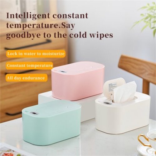 Baby Wipe Warmer USB, Large Capacity Baby Wipes Warmer and Wet Wipes Dispenser Constant Temperature Heating Quickly and Evenly, Portable Diaper Wipe Warmer for Vehicle and Home Use