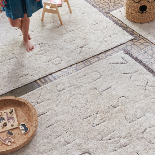 Lorena Canals RugCycled ABC Washable Rug - Natural, 4’ X 5’3”