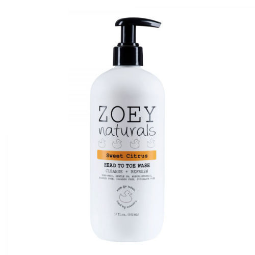 Zoey Naturals Sweet Citrus Head to Toe Wash - 17 oz.