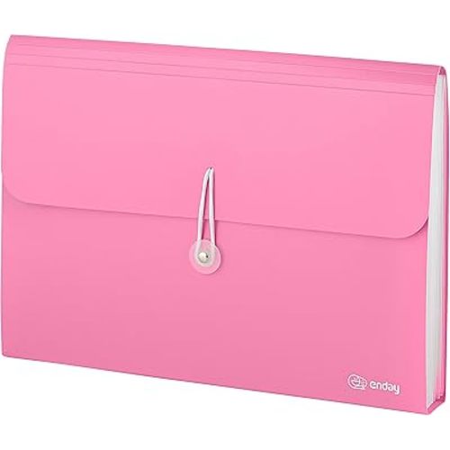Accordion File Organizer 13 Pocket Expanding File Folder with Labels, Accordion File Organizer Letter Size Letter A4 Paper for Receipts, Bills and Documents 13" x 9.5” –by Enday