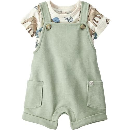 little planet by carter's Unisex Baby 2-piece Organic Cotton Overall Set