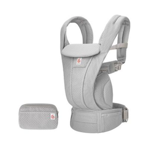 Ergobaby Omni Deluxe Mesh All-in-One Baby Carrier - 0-48 Months - Pearl Gray: Buckle Closure, Adjustable Harness, Infant Head Support