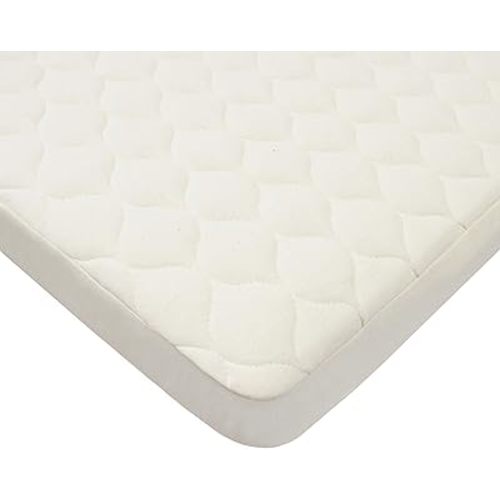 TL Care Waterproof Pack N Play Playard Mattress Protector, Quilted Fitted Protector Pad Cover Made with Organic Cotton Top Layer, 39" x 27"