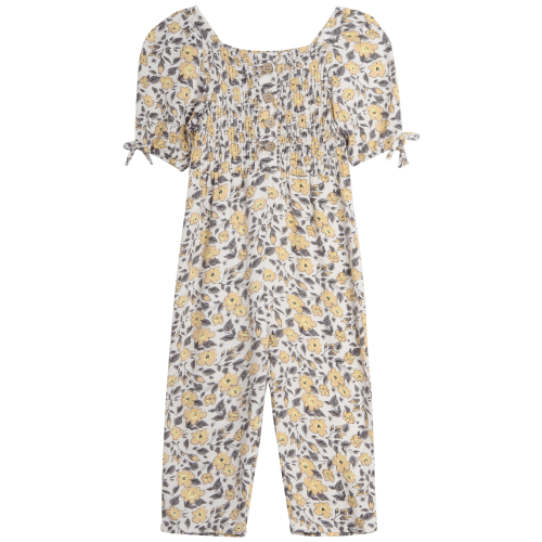 Jessica Simpson Baby Girls’ Romper - Floral Romper for Girls - Short Sleeve Outfit (12M -6X)