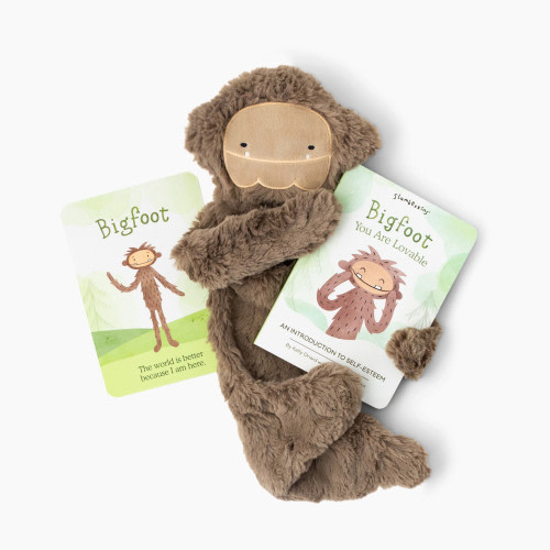 Slumberkins, Inc. Plush Snuggler & Book Bundle - Bigfoot's Self Esteem