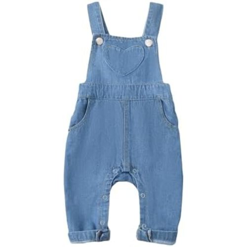 Baby Girls Overalls Baby Denim Romper Outfits Infant Girls Jeans Jumpsuit