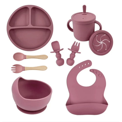 EcoNestoria's BPA-Free Silicone Baby Feeding Bowl Set