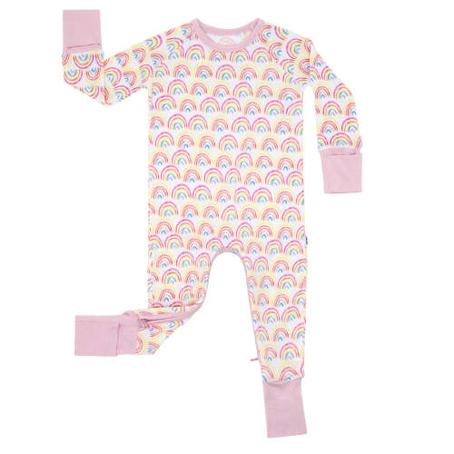 Pastel Rainbows Crescent Zippy