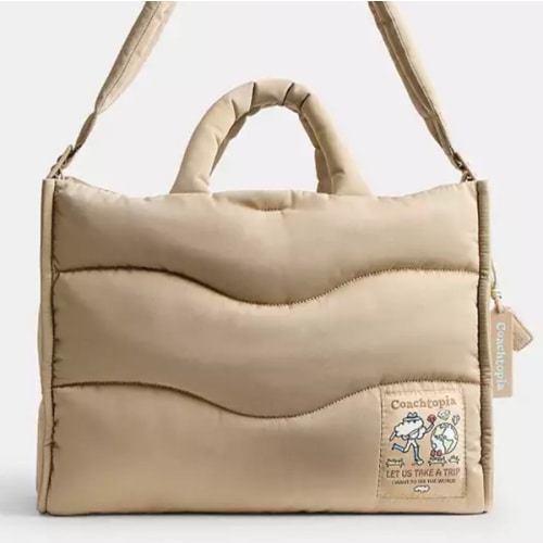 Coachtopia Loop Tote With Wavy Quilting