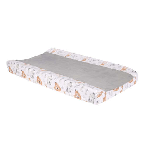 Painted Forest White Minky Changing Pad Cover – Lambs & Ivy