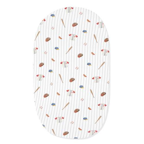 Oval Bassinet Sheet in Home Run