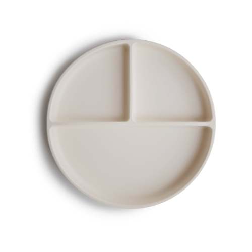 Mushie Baby Silicone Suction Plate - Ivory