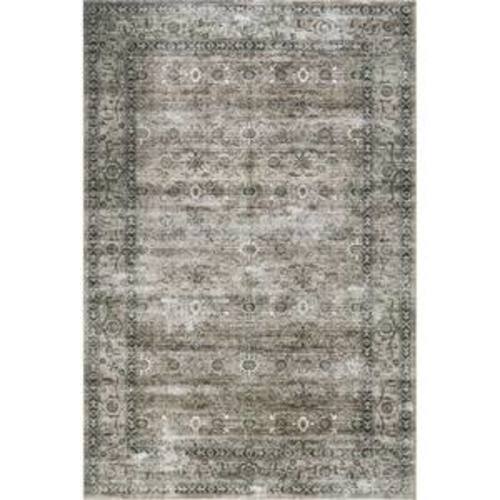 Myrtle Spill Proof Washable Vintage Sage Green 6 ft. x 9 ft. Indoor Area Rug