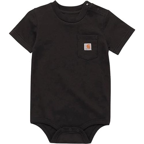 Carhartt Unisex Baby Short-Sleeve Pocket Bodysuit