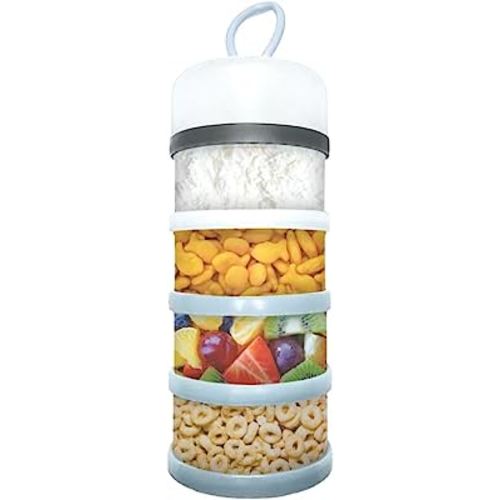 HEETA Baby Food Storage Container, Snack Box for Kids with 4 Removable  Compartment and Lids, Reusable Snack Containers, Food Grade PP Material,  BPA 