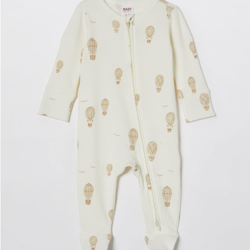 Organic Pointelle Zip All In One Romper