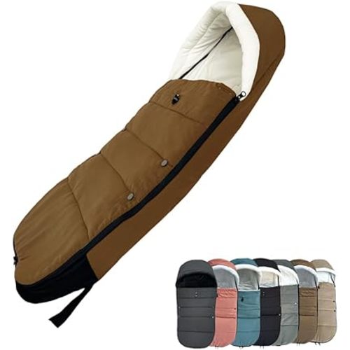 Universal Pushchair Footmuff for Babyzen YOYO/YOYO2 & Bugaboo, Waterproof Fabric Base, Easy-Clean, Warm Foot Cover for Strollers