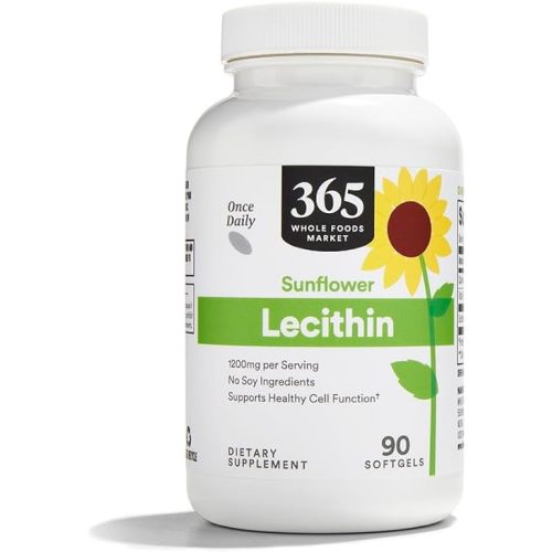 365 by Whole Foods Market, Sunflower Lecithin 1200mg, 90 Count