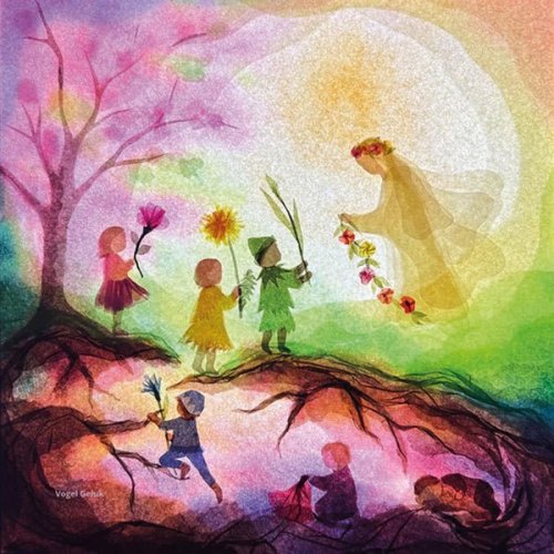Toverlux Lamp Silhouette - Spring Fairy (Vogel Geluk)