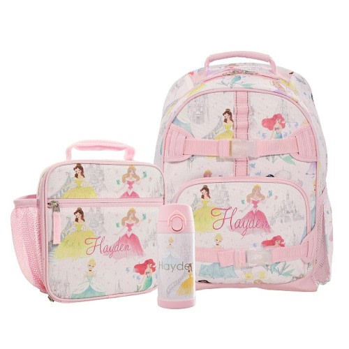 Mackenzie Disney Princess Castle Backpack & Lunch Bundle, Set Of 3