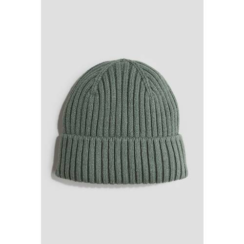 RIB-KNIT BEANIE